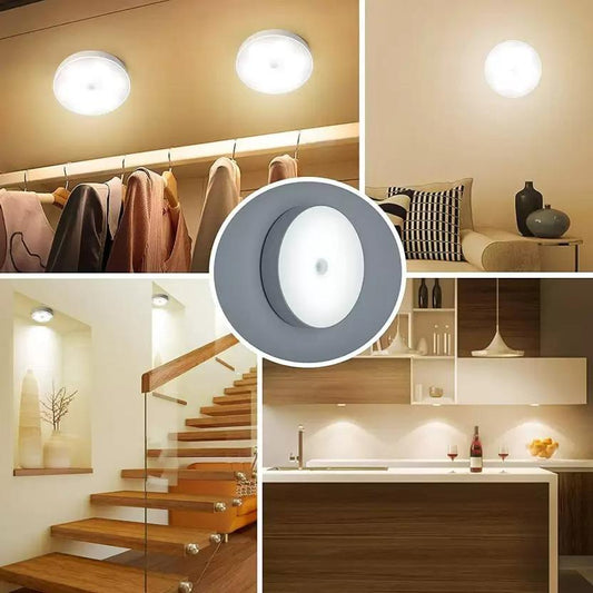 Motion Sensor Light for Home with USB Charging Wireless Self Adhesive LED Night Light (Pack Of 2)