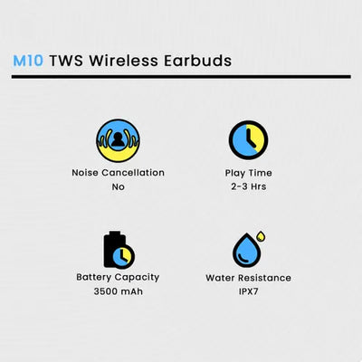 M10 TWS Wireless Bluetooth Earbuds